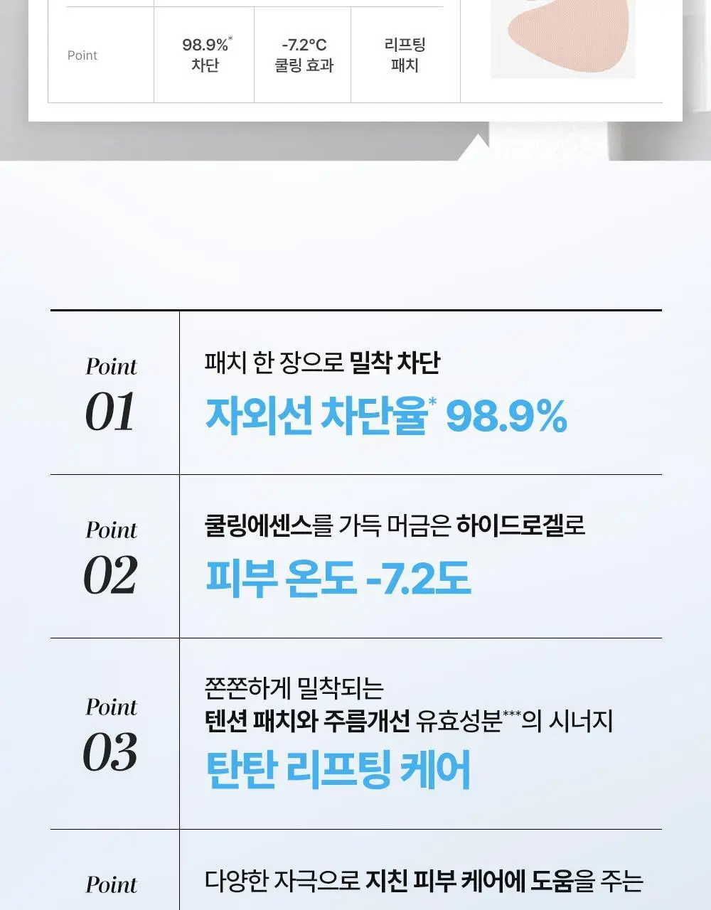 [쿨링/리프팅탄력] 셀퓨전씨 쿨링 썬 패치 4회분 (2ea x 4set) 상세페이지 8